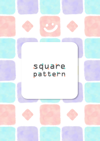 四角パターン6-ちょこっとスマイル-