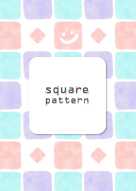 Square pattern6- a little smile-