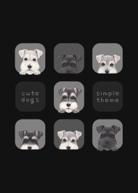 DOGS - シュナウザー - BLACK/GRAY