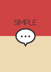 SIMPLE SKIN RED & BEIGE