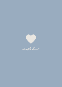 simple heart blue beige