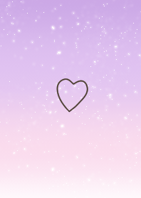 Cute glitter gradation.