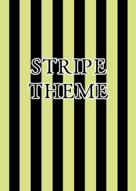 STRIPE THEMEj-BLACK&GREEN TEA COLOR