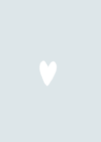 SIMPLE HEART / LIGHT BLUE / WHITE
