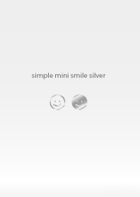 simple mini smile silver