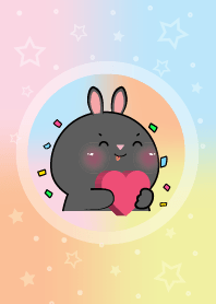 Simple Black Rabbit & Pastel Theme