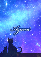 Azumi Milky way & cat silhouette