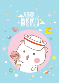 หมีคุมะ น่ารักน่าเลิฟ สีฟ้า