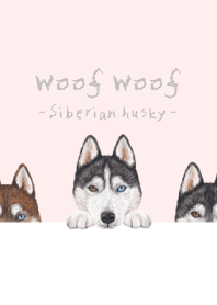 Woof Woof- Siberian husky -SAKURA COLOR