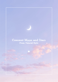 Crescent moon and stars #75