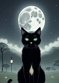 夜月の黒猫 NVjVn