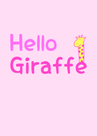 Hello Giraffe pink 1