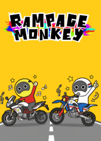 路上バイク(黄)RAMPAGEMONKEY
