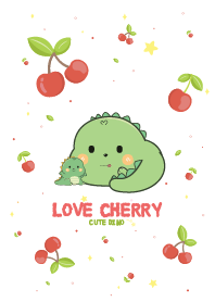 Dino Love Cherry Kawaii
