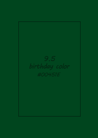 birthday color - September 5