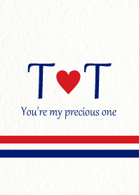 T&T Initial -Red & Blue-