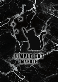 misty cat-simple cat star black marble