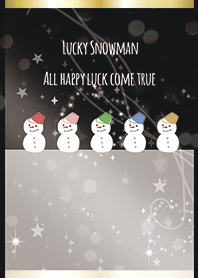 Black & White / Full luck UP Snowman