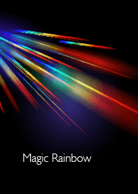魔幻彩虹搭配黑色背景