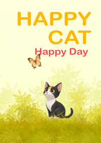 Happy Cat Happy Day _ Yellow