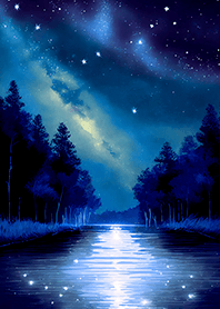 Beautiful starry night view#1702