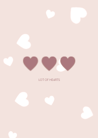 lot of hearts  #pink greige 1