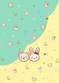 Bunny & Bear_Yellow Green.1w