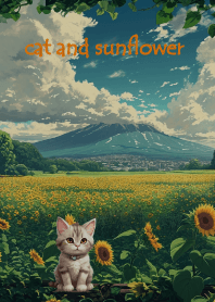 cat and flower theme