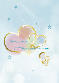 さり気なく運が上がるハート/ブルー