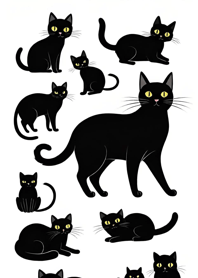 Shape-shifting Black Cat 1CAaU