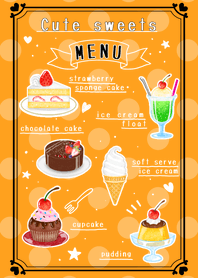 Cute sweets! -orange- Revised