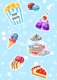 Favorite sweets -light blue-