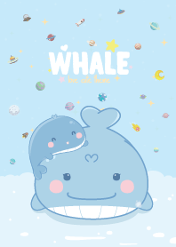 Whale Cute Theme Light Blue