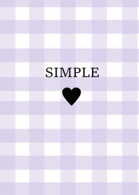 SIMPLE HEART:)check purpleblack
