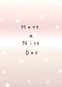 Soft gradation and star pattern.