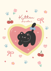 Cat black cute : minimal