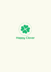 Lucky Happy four-leaf clover No.1-01