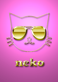 Theme of a simple cat and gold.