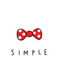 Cute polka dot ribbon.