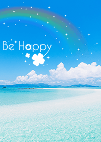 幸福を呼ぶ♪ 美しい海と虹の着せかえ