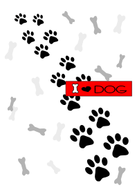 Footprint of a dog