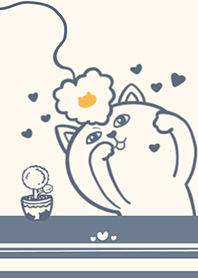 Mischievous Cat - Indigo (Br4)