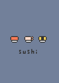 Pixel Sushi /gray blue WH