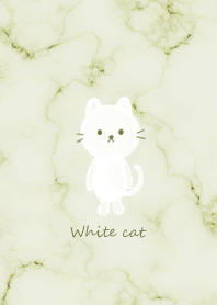 White cat and marble green05_2