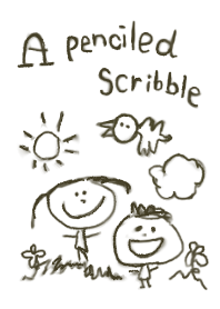 A penciled scribble