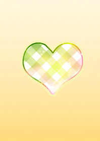 Simple Check Heart Yellow