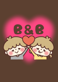 情侶首字母縮寫♡B and B