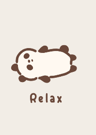 放鬆的熊貓