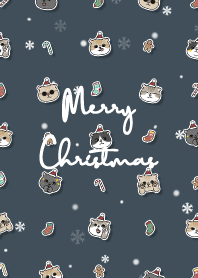 neko christmas2 - indigo