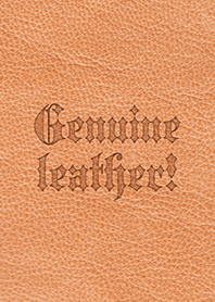 Genuine leather!